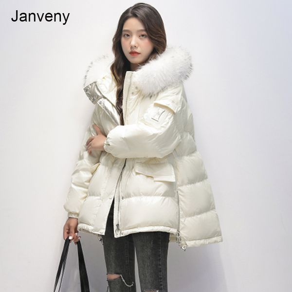 janveny large natural raccoon fur hooded down coat women thick loose jacket winter 90% duck feather down parka femal outerwear, Black
janveny large natural raccoon fur hooded down coat women thick loose jacket winter 90% duck feather down parka femal outerwear, Black