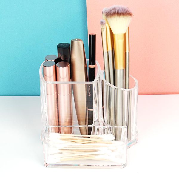 storage boxes & bins clear acrylic makeup brush holder cosmetic organizer box for cosmetics make up lipstick eyeliner pencil nail polish
storage boxes & bins clear acrylic makeup brush holder cosmetic organizer box for cosmetics make up lipstick eyeliner pencil nail polish