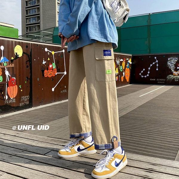 men's jeans trousers for men spring summer port style loose student trend handsome all-match straight wide-leg oversize streetwear, Blue
men's jeans trousers for men spring summer port style loose student trend handsome all-match straight wide-leg oversize streetwear, Blue