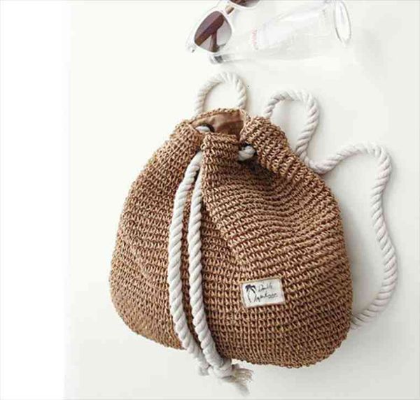 summer women straw backpack handmade beach bag drawstring knapsack knitted crocheted shoulder travel
summer women straw backpack handmade beach bag drawstring knapsack knitted crocheted shoulder travel