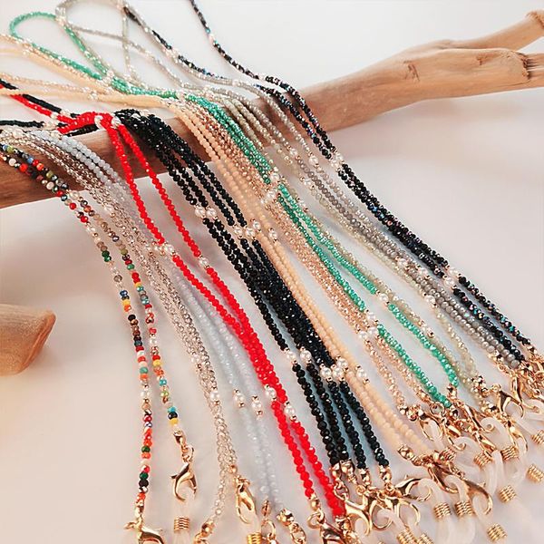 sunglasses frames colourful bohemian style glasses chain plating strap crystal rope eyeglass for beaded spectacles holder mask, Silver
sunglasses frames colourful bohemian style glasses chain plating strap crystal rope eyeglass for beaded spectacles holder mask, Silver