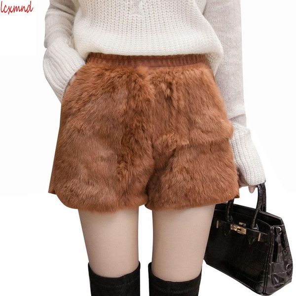 women's shorts 2021 autumn and winter high waist fur thick woolen for women casual boots short feminino all match mujer, White;black
women's shorts 2021 autumn and winter high waist fur thick woolen for women casual boots short feminino all match mujer, White;black