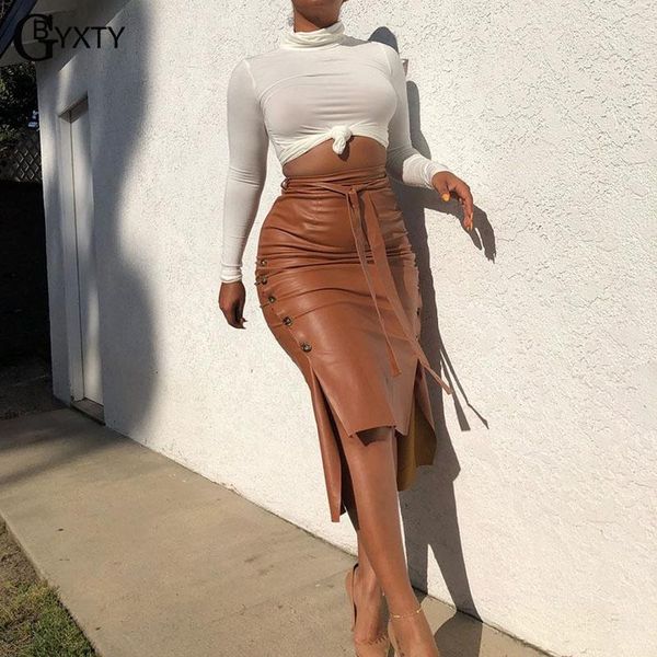 gbyxty new spring high waist belt bodycon pu leather skirt women irregular button midi pencil skirt ceinture taille haute zl1101, Black
gbyxty new spring high waist belt bodycon pu leather skirt women irregular button midi pencil skirt ceinture taille haute zl1101, Black