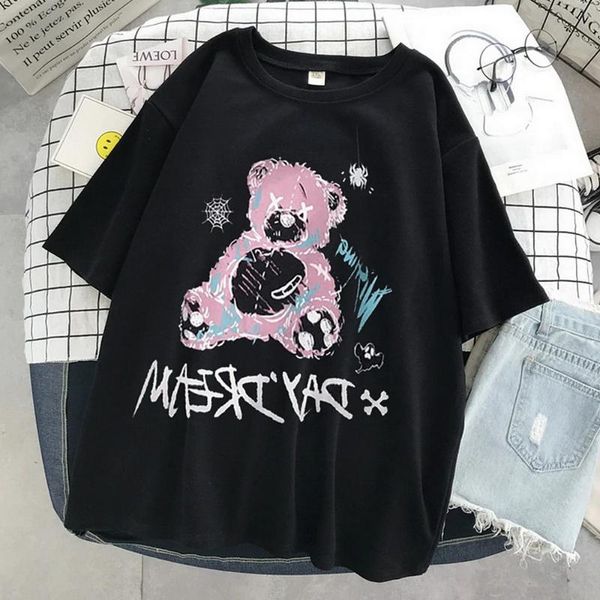 women's t-shirt 2021 plus size tshirt streetwear summer t shirt women harajuku punk short sleeves t-shirts tee hip hop loose girls, White
women's t-shirt 2021 plus size tshirt streetwear summer t shirt women harajuku punk short sleeves t-shirts tee hip hop loose girls, White