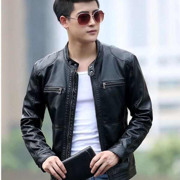 men's jackets spring 2021 men autumn imitation sheepskin male motorcycle leather jacket plus size 6xl hj210, Black;brown
men's jackets spring 2021 men autumn imitation sheepskin male motorcycle leather jacket plus size 6xl hj210, Black;brown
