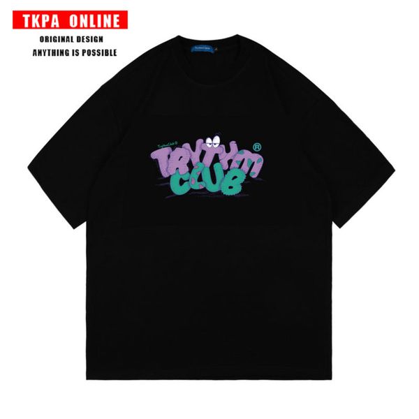tkpa new cartoon printed t-shirt hip hop fashion brand loose personality round neck short sleeve men's and women's fashion, White;black
tkpa new cartoon printed t-shirt hip hop fashion brand loose personality round neck short sleeve men's and women's fashion, White;black