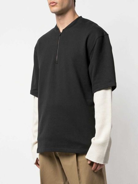 men's t-shirts casual henry turtleneck sweater comfy simple hip hop sock from high street men's fashionable summer, White;black
men's t-shirts casual henry turtleneck sweater comfy simple hip hop sock from high street men's fashionable summer, White;black