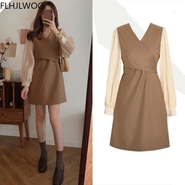 casual dresses s fashion fenimine vestidos women long sleeve faux two piece patchwork little black mini j22h, Black;gray
casual dresses s fashion fenimine vestidos women long sleeve faux two piece patchwork little black mini j22h, Black;gray