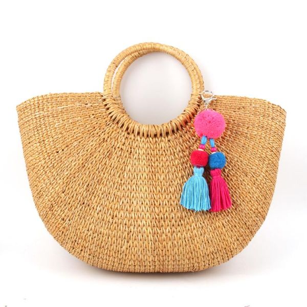 keychains bohemian style colored wooden bead hair ball tassel jewelry creative keychain bag pendant decoration car key ring accessories, Silver
keychains bohemian style colored wooden bead hair ball tassel jewelry creative keychain bag pendant decoration car key ring accessories, Silver