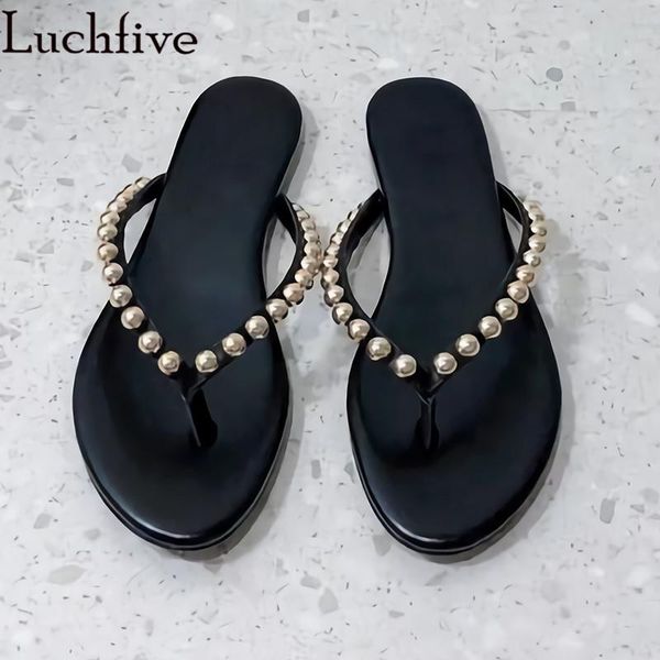 slippers split toe beads chains summer ladies sandals runway beach shoes woman fashion black flats zapatos de mujer
slippers split toe beads chains summer ladies sandals runway beach shoes woman fashion black flats zapatos de mujer