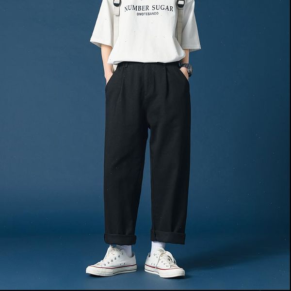 2020 women pant casual cotton wide leg pants retro ankle length elastic waist loose trousers female streetwear, Black;white
2020 women pant casual cotton wide leg pants retro ankle length elastic waist loose trousers female streetwear, Black;white