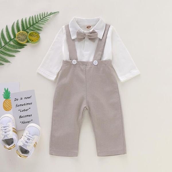 clothing sets infant baby boy clothes 0-18 months long sleeve shirt and solid suspender pants set born pography outfit, White
clothing sets infant baby boy clothes 0-18 months long sleeve shirt and solid suspender pants set born pography outfit, White