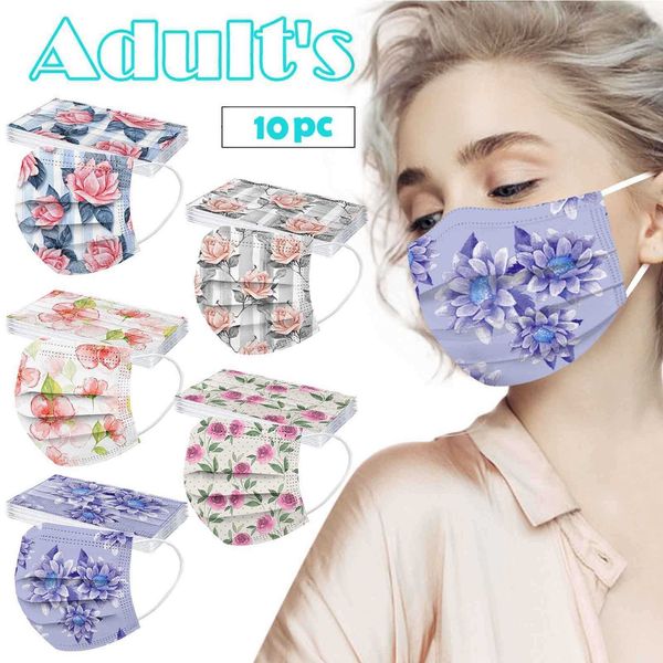 10 pcs disposable face fashion flower printing face 3 layer windproof mascarillas monder scarf halloween cosplay mask
10 pcs disposable face fashion flower printing face 3 layer windproof mascarillas monder scarf halloween cosplay mask