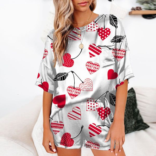 2021 summer new casual print two piece suit homewear women elegant o-neck satin shirt and silk shorts suits female loose pajamas 3xl u6fk, Black;red
2021 summer new casual print two piece suit homewear women elegant o-neck satin shirt and silk shorts suits female loose pajamas 3xl u6fk, Black;red