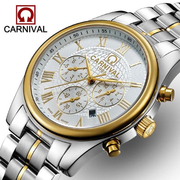 wristwatches carnival fashion men's fake three stitches calendar display business diamond watches automatic mechanical 8827, Slivery;brown
wristwatches carnival fashion men's fake three stitches calendar display business diamond watches automatic mechanical 8827, Slivery;brown