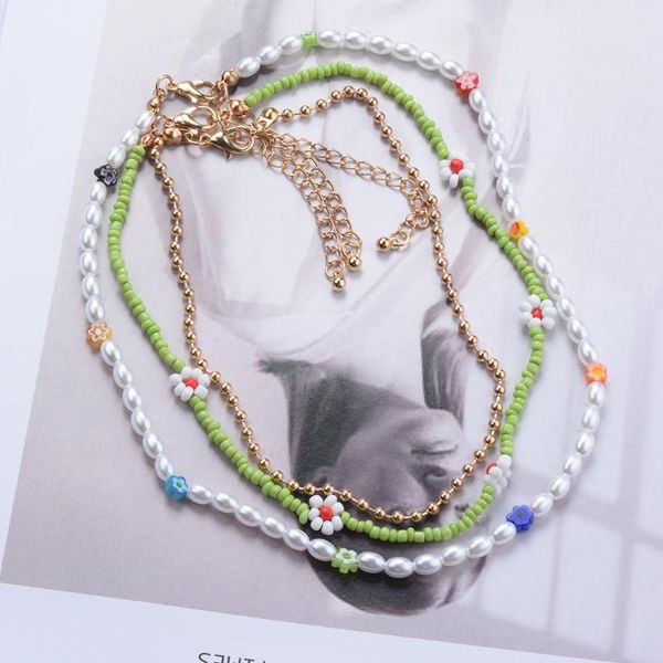 chains korean sweet resin multi-layer choker acrylic colorful flowers pearls beaded necklace for women summer vacation jewelry gift, Silver
chains korean sweet resin multi-layer choker acrylic colorful flowers pearls beaded necklace for women summer vacation jewelry gift, Silver