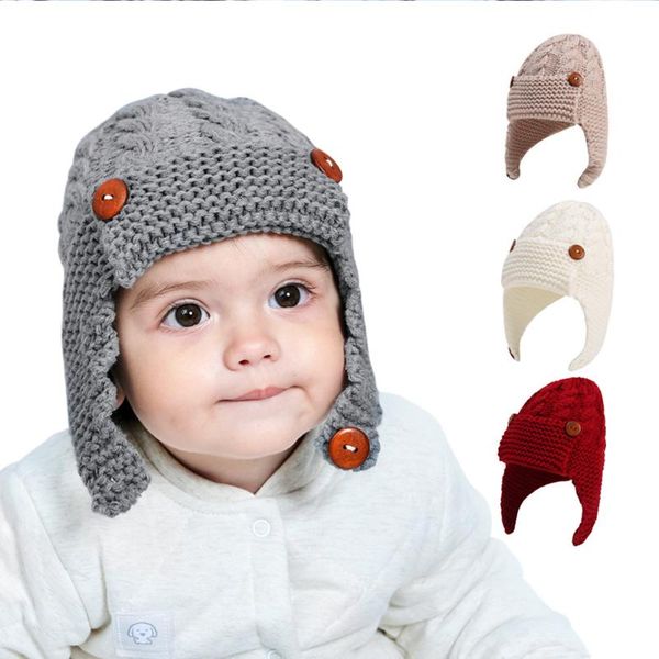newborn baby knitted hat kids boy girl button earmuffs windproof lovely autumn winter lei feng warm lovely beanie cap, Yellow
newborn baby knitted hat kids boy girl button earmuffs windproof lovely autumn winter lei feng warm lovely beanie cap, Yellow