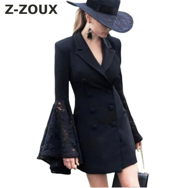 women's suits & blazers z-zoux women blazer flare sleeve double breasted long jacket slim thin spring suit coat, White;black
women's suits & blazers z-zoux women blazer flare sleeve double breasted long jacket slim thin spring suit coat, White;black
