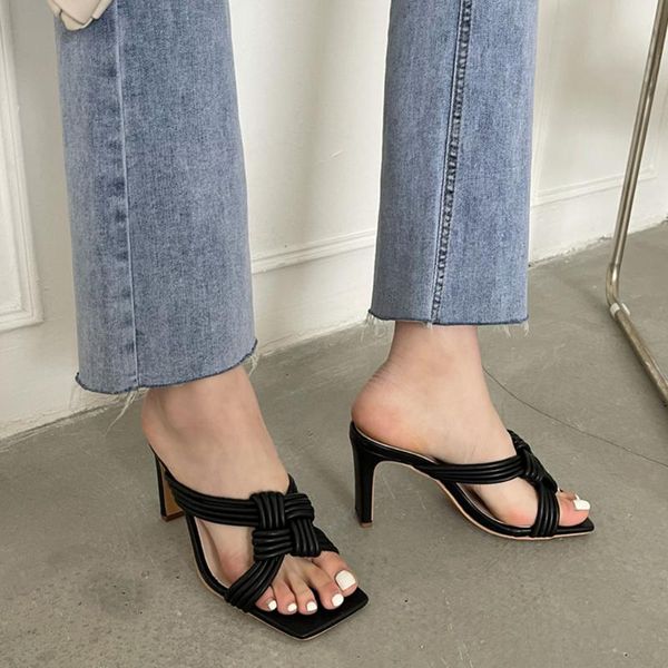 slippers 2021 brand open toe women's sandals square slip on high heels stiletto shoes for women summer mules sexy, Black
slippers 2021 brand open toe women's sandals square slip on high heels stiletto shoes for women summer mules sexy, Black