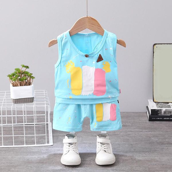 clothing sets summer kids baby boys girls sleeveless shorts casual wear outfits set clothes for borns, White
clothing sets summer kids baby boys girls sleeveless shorts casual wear outfits set clothes for borns, White