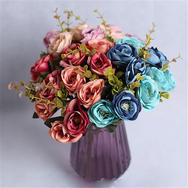 decorative flowers & wreaths 5 forks 10 head artificial rose for wedding decoration fake home garden living room accessories
decorative flowers & wreaths 5 forks 10 head artificial rose for wedding decoration fake home garden living room accessories