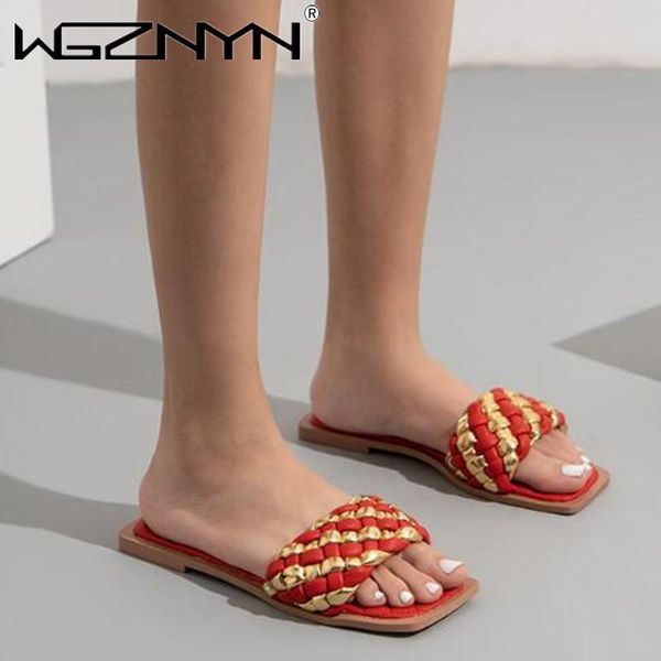 slippers fashion weaving summer women casual open toe flat sandals woman comfortable beach slides flip flops shoes 2021, Black
slippers fashion weaving summer women casual open toe flat sandals woman comfortable beach slides flip flops shoes 2021, Black