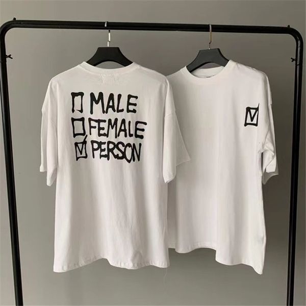 2021 new tick person t-shirt men women male female print vetements t-shirts collar embroidery vtm tee vahu, White
2021 new tick person t-shirt men women male female print vetements t-shirts collar embroidery vtm tee vahu, White