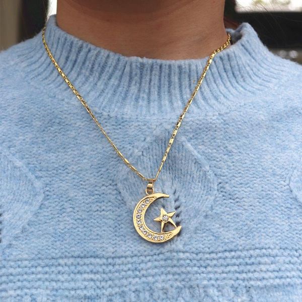 chains 10pcs/lot celestial star moon pendant necklace for women romantic bridal accessories cz fashion jewelry crystal necklaces gold, Silver
chains 10pcs/lot celestial star moon pendant necklace for women romantic bridal accessories cz fashion jewelry crystal necklaces gold, Silver