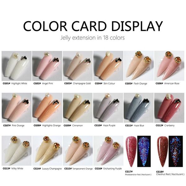 nail gel for extensions 18 colors polish varnish french hard glitter 3d thick art manicures, Red;pink
nail gel for extensions 18 colors polish varnish french hard glitter 3d thick art manicures, Red;pink