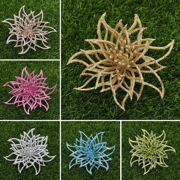 christmas decorations 15cm colorful glitter artificial flowers diy tree ornaments handmade fake flower for home wedding xmas decoration
christmas decorations 15cm colorful glitter artificial flowers diy tree ornaments handmade fake flower for home wedding xmas decoration