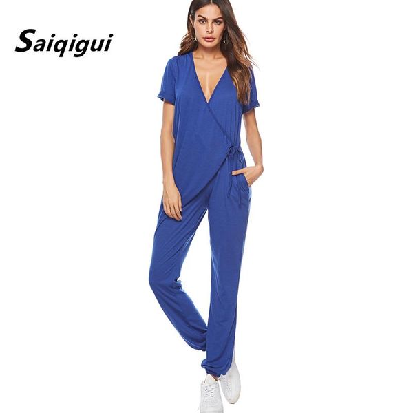 women's jumpsuits & rompers saiqigui fashion hip hop casual loose womens jumpsuit solid deep v-neck short sleeve summer playsuits, Black;white
women's jumpsuits & rompers saiqigui fashion hip hop casual loose womens jumpsuit solid deep v-neck short sleeve summer playsuits, Black;white