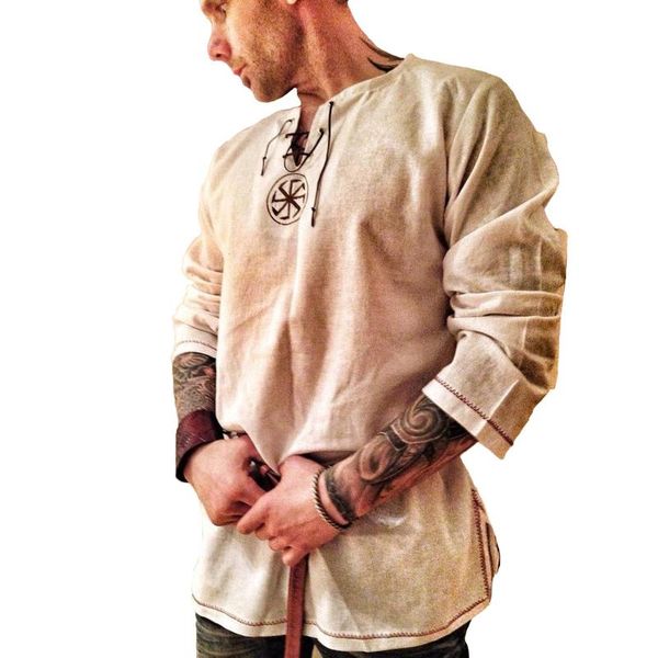 men's t-shirts spring summer fashion t-shirt long sleeve breathable lace-up cotton and linen tee hippie shirts camiseta hombre#g3, White;black
men's t-shirts spring summer fashion t-shirt long sleeve breathable lace-up cotton and linen tee hippie shirts camiseta hombre#g3, White;black
