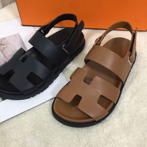 chypre sandals metal belt buckle old shoes velcro beach sandals thickened outsole hole vamp, Black
chypre sandals metal belt buckle old shoes velcro beach sandals thickened outsole hole vamp, Black