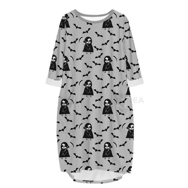 casual dresses fashion holiday 3d print long halloween pocket loose robe summer dress for women v12, Black;gray
casual dresses fashion holiday 3d print long halloween pocket loose robe summer dress for women v12, Black;gray