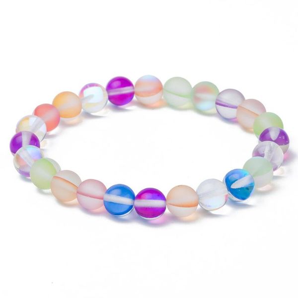 beaded, strands flash matte moonstone beads bracelet for women elastic rope natural stone colorful labradorite crystal, Black
beaded, strands flash matte moonstone beads bracelet for women elastic rope natural stone colorful labradorite crystal, Black