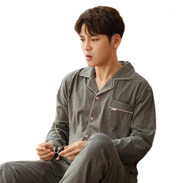 men's pyjamas sleepwear cardigan lapel cotton long sleeve pants set plus size pajamas home clothes, Black;brown
men's pyjamas sleepwear cardigan lapel cotton long sleeve pants set plus size pajamas home clothes, Black;brown