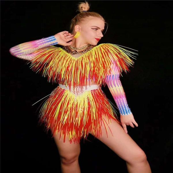 party decoration x53 female dance dress stage tassel wears skirt bar singer perform bodysuit disco rave outfits clothing dj show jumpsuit
party decoration x53 female dance dress stage tassel wears skirt bar singer perform bodysuit disco rave outfits clothing dj show jumpsuit