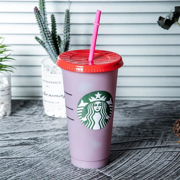 colorful starbucks 24oz/710ml plastic tumbler reusable clear drinking flat bottom cup pillar shape lid straw mug bardian 
colorful starbucks 24oz/710ml plastic tumbler reusable clear drinking flat bottom cup pillar shape lid straw mug bardian