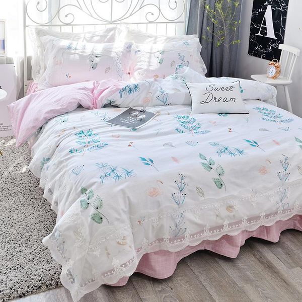 bedding sets korean pastoral set floral ruffle lace duvet cover elegant bedspread bed linen sheet home textile
bedding sets korean pastoral set floral ruffle lace duvet cover elegant bedspread bed linen sheet home textile