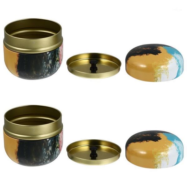 storage bottles & jars 2pcs round scented tea packaging box sealed tinplate can loose powder jar
storage bottles & jars 2pcs round scented tea packaging box sealed tinplate can loose powder jar