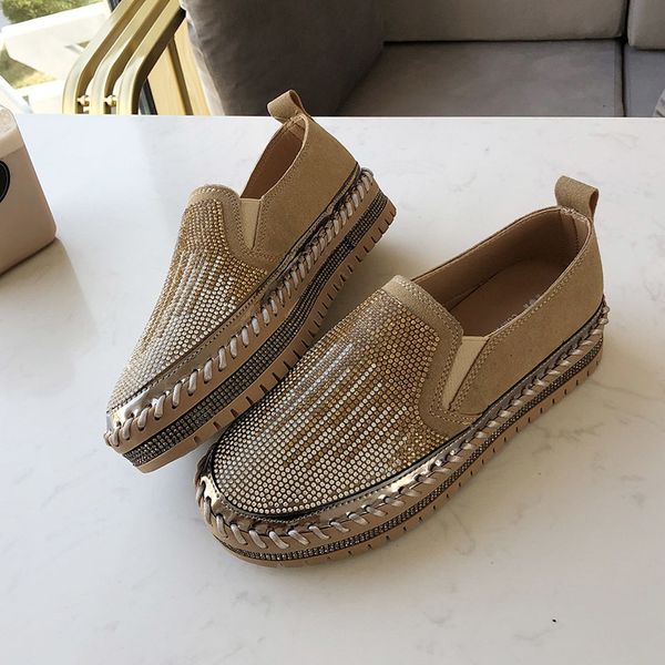 2021 ladies slip on women casual leather flats woman spring new fashion rhinestone flat with shoes uaul, Black
2021 ladies slip on women casual leather flats woman spring new fashion rhinestone flat with shoes uaul, Black