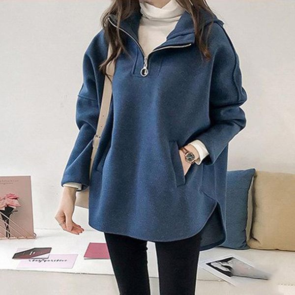 women's hoodies & sweatshirts women casual turn-down collar long sleeve batwing coats hooded harajuku clothes for fashion oversized ho, Black
women's hoodies & sweatshirts women casual turn-down collar long sleeve batwing coats hooded harajuku clothes for fashion oversized ho, Black