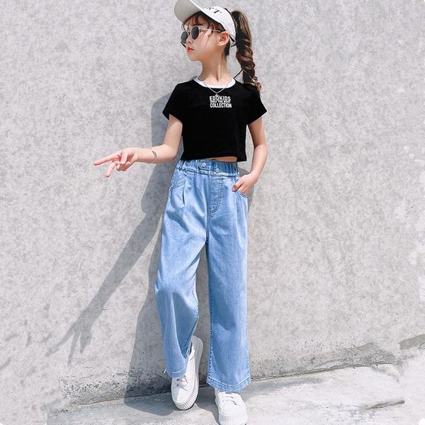 clothing sets girls summer jeans outfits knit t-shirt soft thin cowboy girl pants suits 4 6 8 10 12 14 years children's, White
clothing sets girls summer jeans outfits knit t-shirt soft thin cowboy girl pants suits 4 6 8 10 12 14 years children's, White