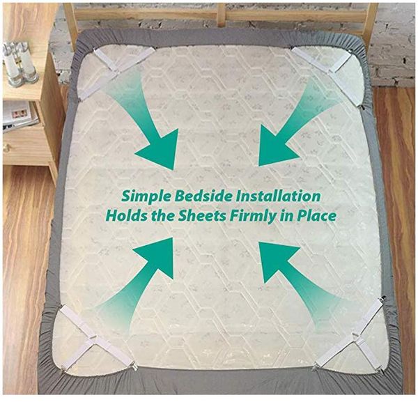 4pcs adjustable elastic mattress cover corner holder clip bed sheet fasteners straps grippers suspender cord hook loo jllila
4pcs adjustable elastic mattress cover corner holder clip bed sheet fasteners straps grippers suspender cord hook loo jllila