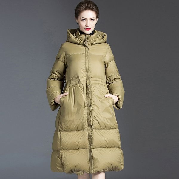 high end 2021 northeast super thick large loose hooded down jacket women's medium and long a-shaped big swing, Black
high end 2021 northeast super thick large loose hooded down jacket women's medium and long a-shaped big swing, Black