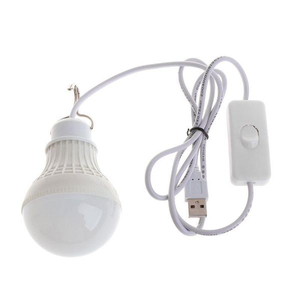 5w 10 led energy saving usb bulb light camping home night lamp hook switch