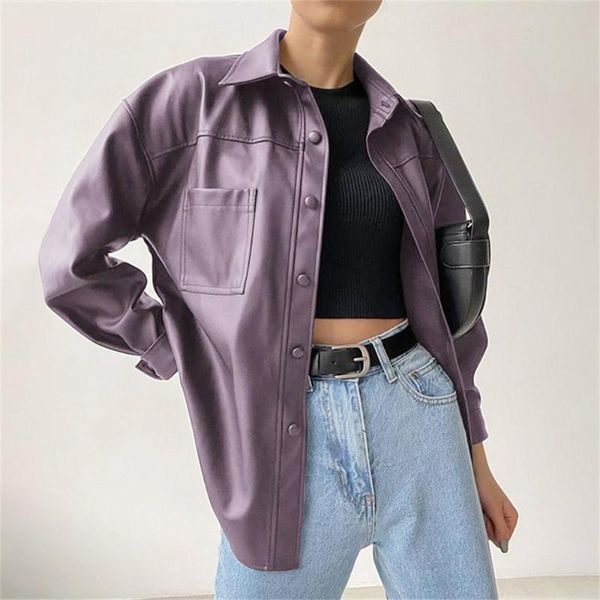 women's leather & faux 2021 spring autumn pu jacket motorcycle coat motor biker black small lapel outerwear
women's leather & faux 2021 spring autumn pu jacket motorcycle coat motor biker black small lapel outerwear