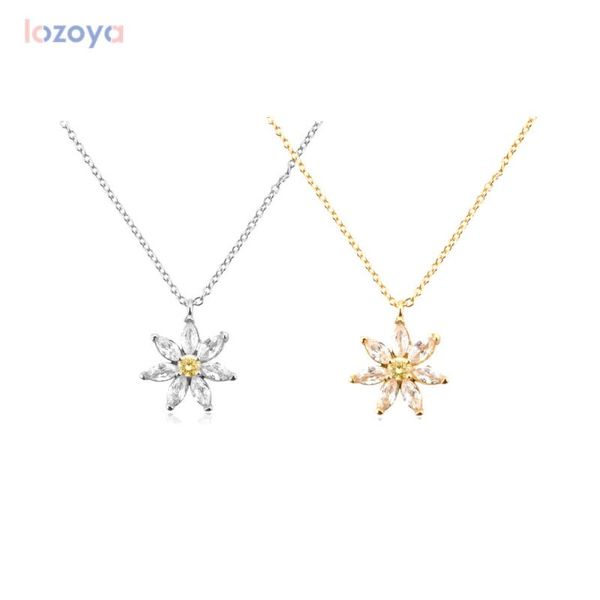 chains lozoya 925 sterling silver gold necklace women luxury chrysanthemum flower charm pendant long chain crystal jewelry gift 
chains lozoya 925 sterling silver gold necklace women luxury chrysanthemum flower charm pendant long chain crystal jewelry gift