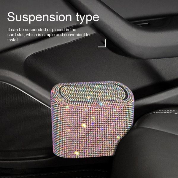 other interior accessories bling plastic fashion clean car trash can easy install portable storage box hanging basket rectangular with rhine
other interior accessories bling plastic fashion clean car trash can easy install portable storage box hanging basket rectangular with rhine