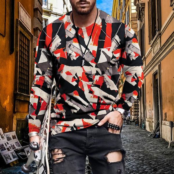 men's t-shirts autumn slim casual o neck fashion printed streetwear long sleeve oversized t-shirt blouse clothing, White;black
men's t-shirts autumn slim casual o neck fashion printed streetwear long sleeve oversized t-shirt blouse clothing, White;black